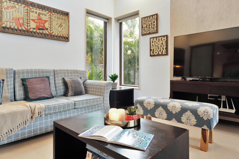 Living area 4, Staymaster Water Wave 3BR Villa, North Goa