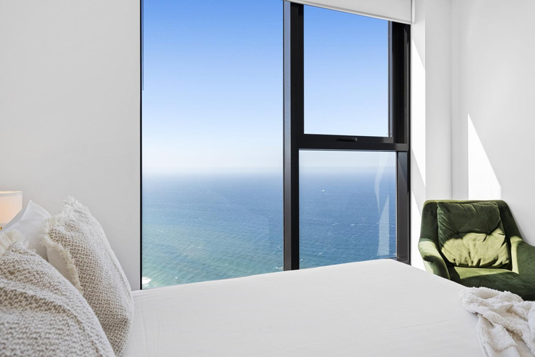 Bedroom, OCEAN Views in Beachside 2-Bedroom Unit - Q Stay, Gold Coast