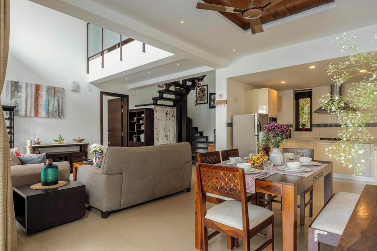 Dining 2, Staymaster Aqua Cottage 3BR Villa, North Goa