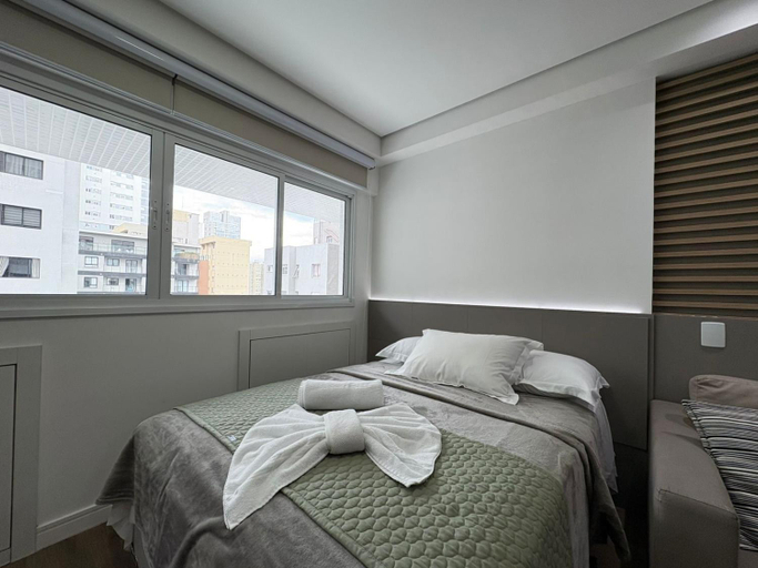 Bedroom 3, Lifespace Batel Shopping Curitiba - Apartamentos UROOMS, Curitiba