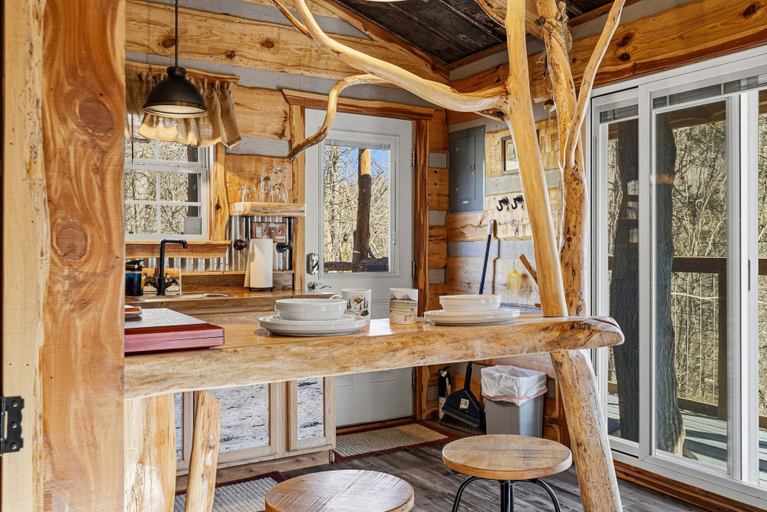 Private kitchen 5, Creekside Treehouse Cabin, Cocke
