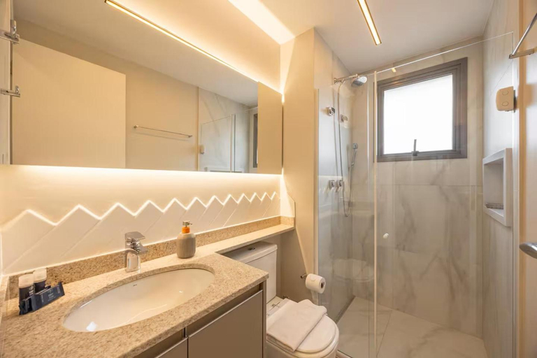 Bathroom 4, Easy Star - Vitrali Moema - Studios proximos a estacao Moema, São Paulo