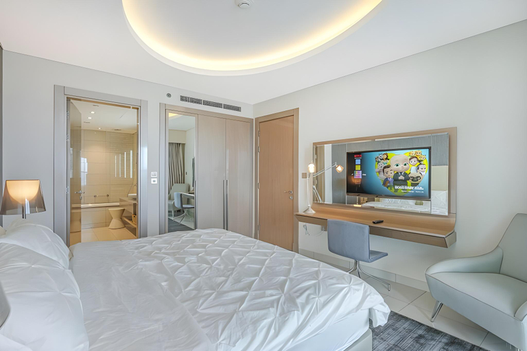 Bedroom 3, Luxury 1BR at DAMAC Paramount Towers | Burj Khalifa Views | Free Valet, Dubai