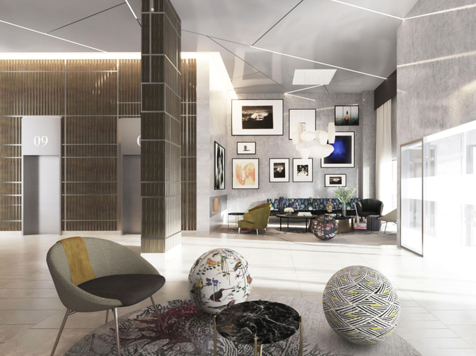 Lobby 3, Ariya New York Times Square, Tapestry Collection by Hilton, New York