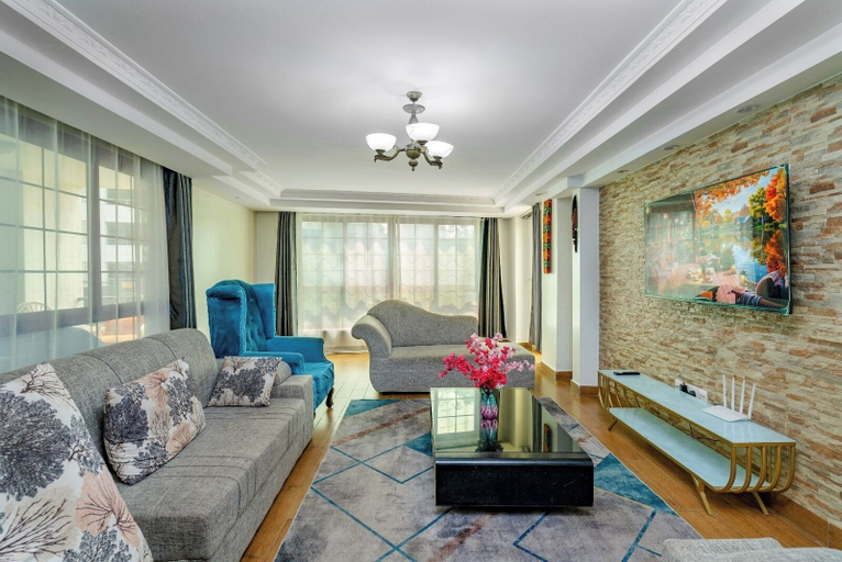 Living area 5, Luxury 4BR Kilimani - Rooftop Pool & Gym, Dagoretti North