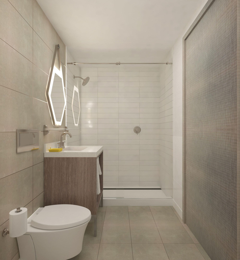 Bathroom 4, Ariya New York Times Square, Tapestry Collection by Hilton, New York