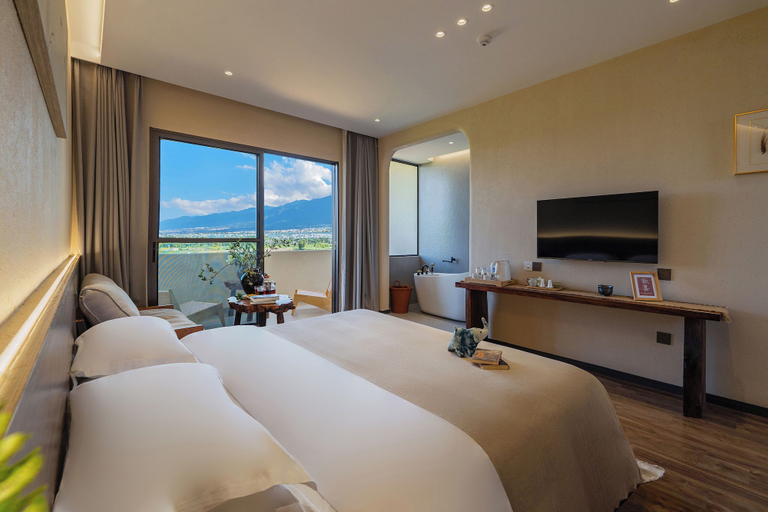 Room 3, Dali Buxi Wellness Villa Hotel, Dali Bai