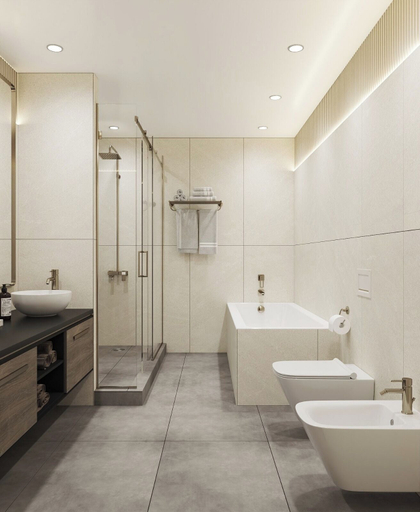 Bathroom 4, Donatello Premium Almaty, Almaty