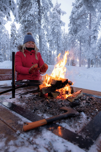 Fireplace 4, Lapland Nature & Health, Pajala