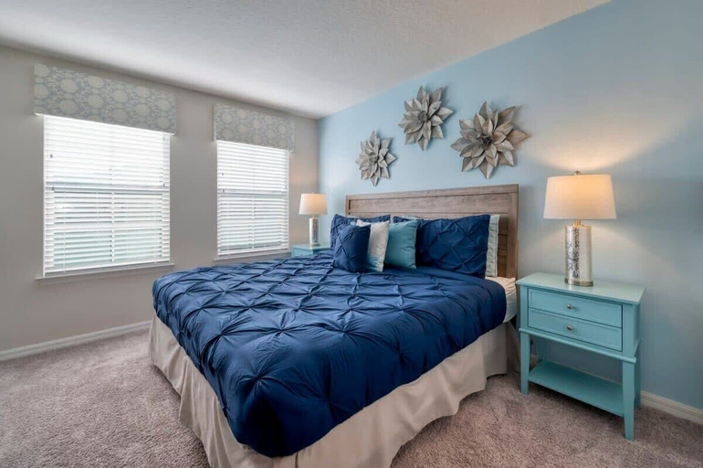 Bedroom 2, Private Pool Oasis, Solara Resort, Stylish Decor, Osceola