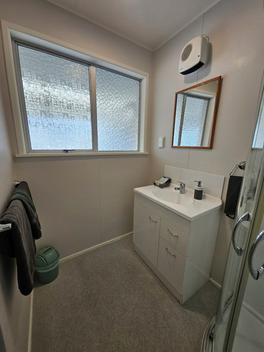 Bathroom 3, Scenicland Motels, Grey