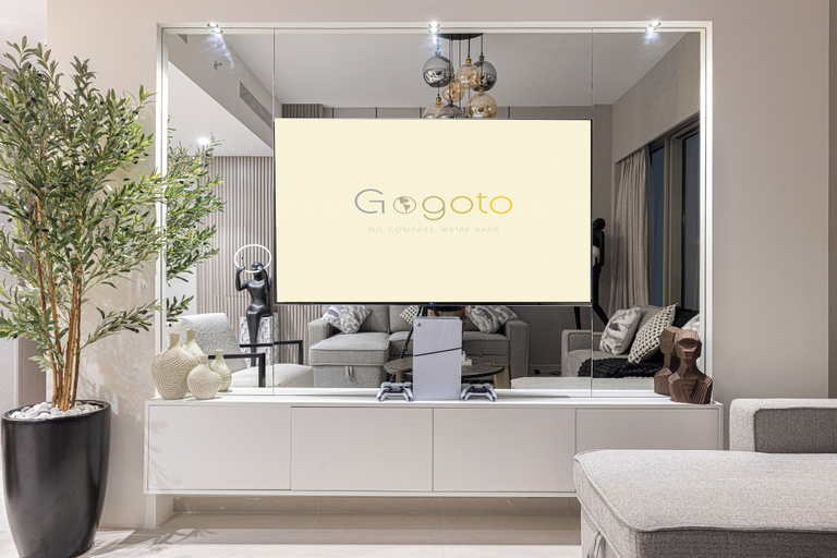 Living area 2, Gogoto1 2BR Burj Khalifa, Fountain View Dubai Mall, Dubai