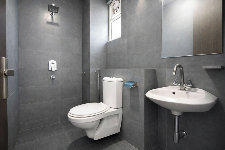 Bathroom 4, FabHotel PP Residency, Delhi