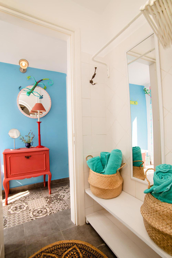 Bathroom 3, Seafront Casa Azul Villa - Getaway in Kalymnos, South Aegean