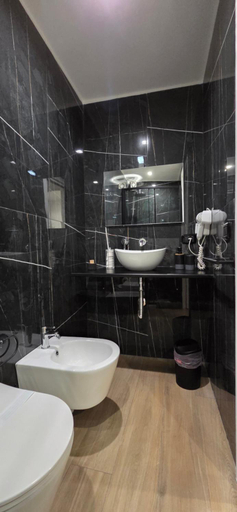 Bathroom 2, Black & White Luxury Rooms, Bari