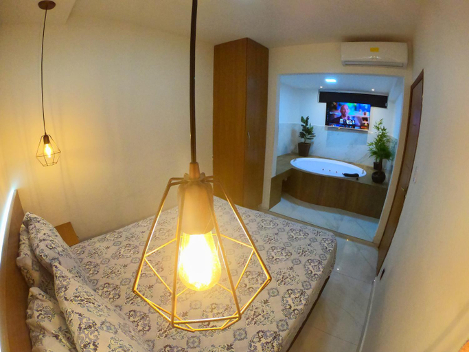 Bedroom, TH Flats 101 com Banheira de Hidromassagem, Governador Valadares