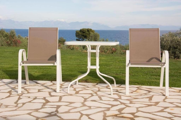Terrace/patio 2, Stone Bay Houses Kalamaki Messinia, Peloponnese