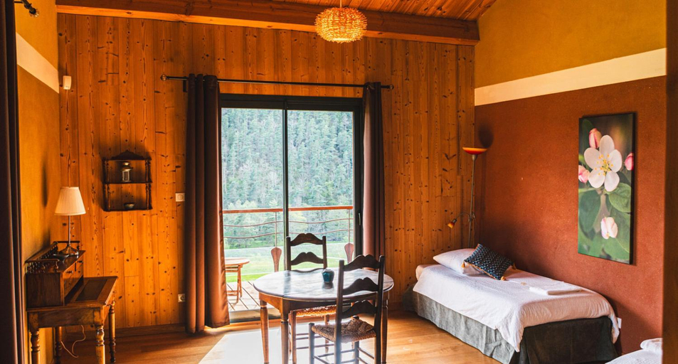 Bedroom 3, Lodge LES JARDINS D'ESPALADOUS, Haute-Loire