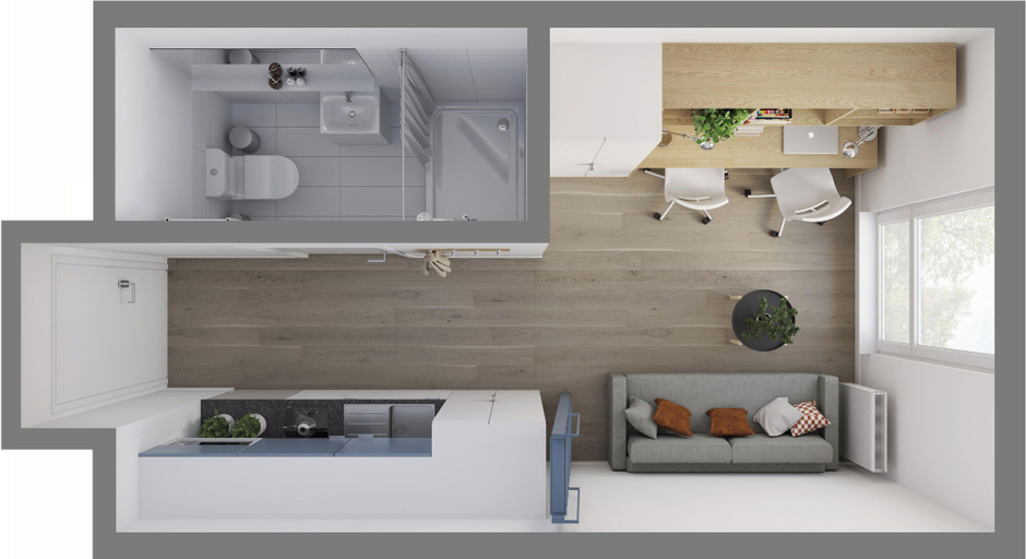Floor plan 5, Apartamenty Depot Gdańsk, Gdańsk City