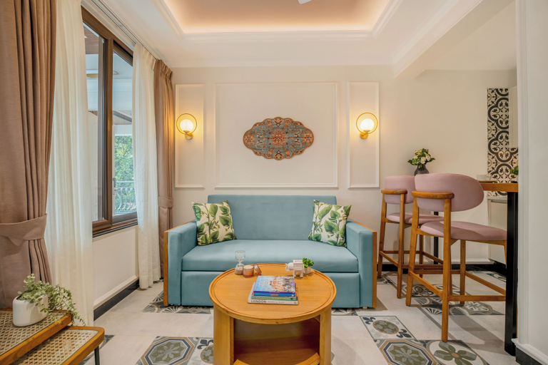 Living area 4, Staymaster Veridian 2BR - Standard, North Goa