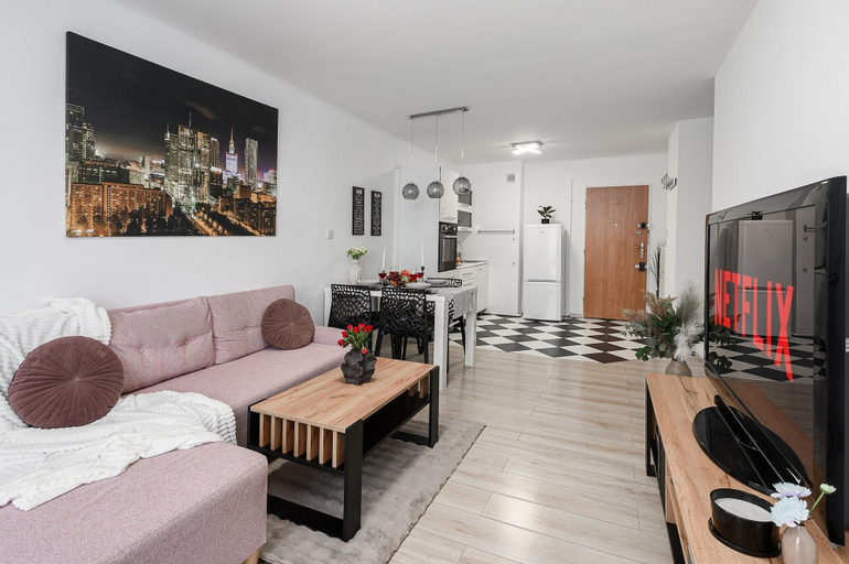 Living area 3, Lumina cozy Apartment near Złote Tarasy, Warsaw