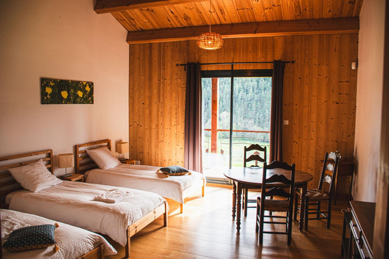 Bedroom 2, Lodge LES JARDINS D'ESPALADOUS, Haute-Loire