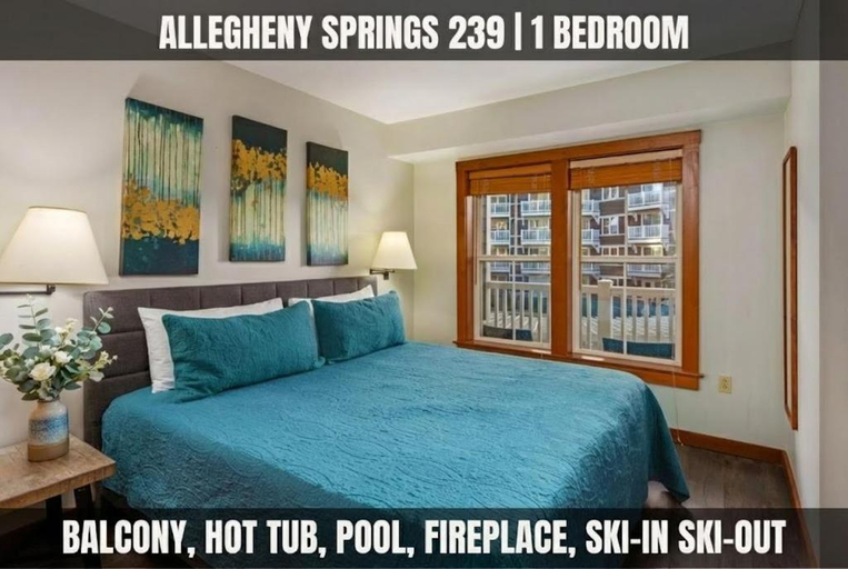 Bedroom 2, Pool View Condo King Bed Ski-InOut, Pocahontas