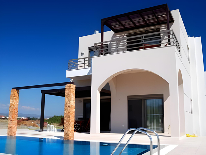 Exterior view 2, Villa Blue Wave Tria, South Aegean