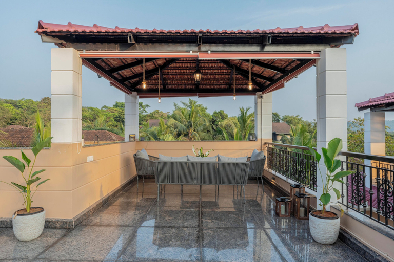 Terrace/patio 3, Staymaster Una 4BR Villa, North Goa