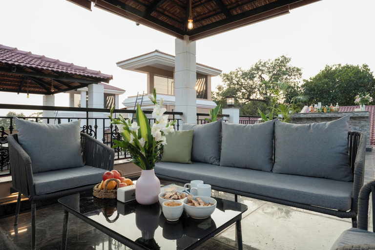 Terrace/patio 2, Staymaster Una 4BR Villa, North Goa