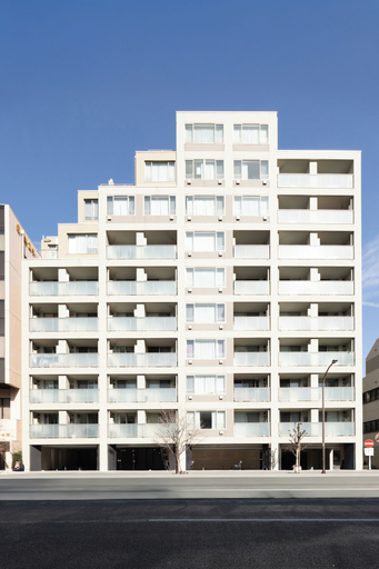 Exterior detail, Dash Living Minami Azabu, Minato