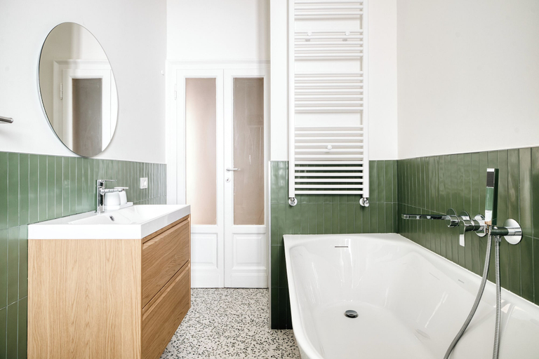 Bathroom 4, Elegant Flats near Guastalla Gardens, Milano