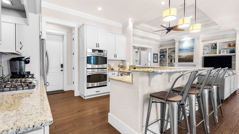 Private kitchen 2, 30A Getaway With Private Heated Pool, Hot Tub, and Golf Cart, Walton