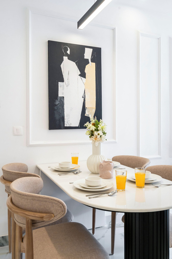 Dining 2, Staymaster Firenze 2BR Apartment, North Goa