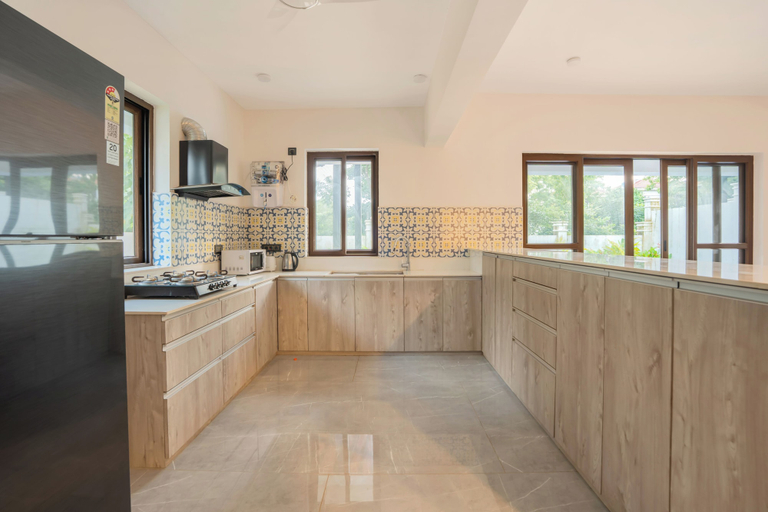 Private kitchen 5, Elivaas Casa Verdea 4BHK Villa With Pool, North Goa
