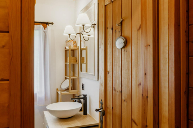 Bathroom 5, Chalet Soleada With Fireplace and Terrace for 5, Moësa