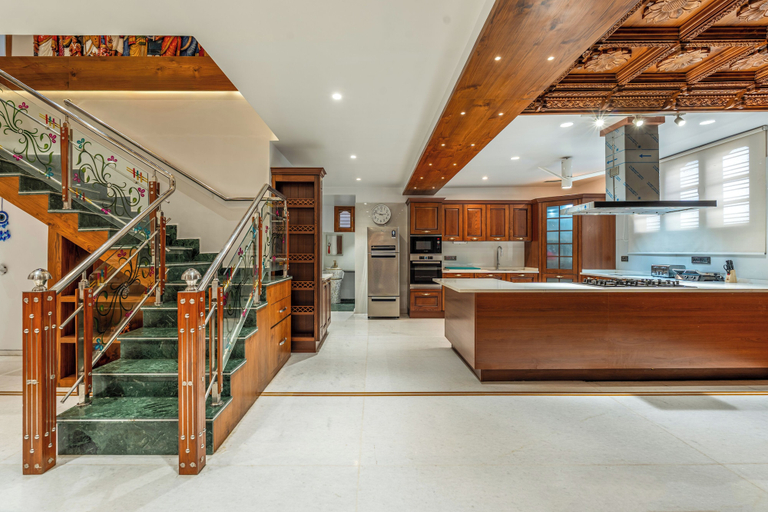 Private kitchen 4, Alaya Stays HSR Penthouse 4BHK Apartment, Bangalore