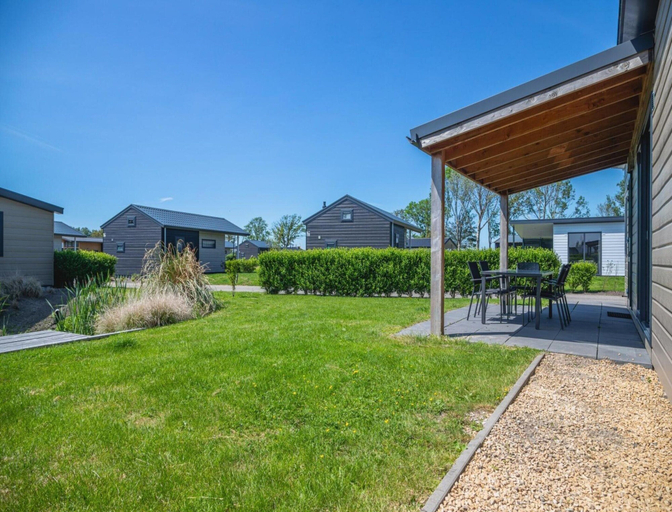 Balcony, Luxurious Chalet, Situated in the Polder, Near Alkmaar, Graft-De Rijp