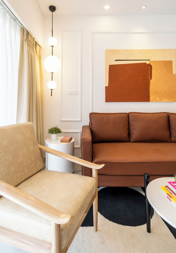 Living area 4, Staymaster Firenze 2BR Apartment, North Goa