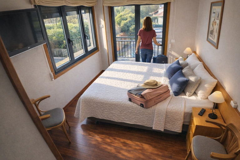 Bedroom 2, PENSION LUCERNA, Pontevedra