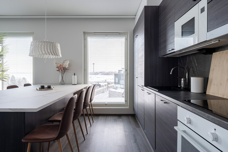 Private kitchen 3, Luxurious Penthouse - Hot Tub & Sauna, Pirkanmaa