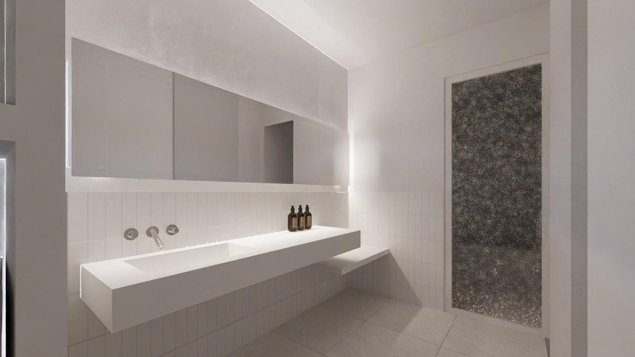 Bathroom 4, Private Sauna/Observation Jacuzzi/American BBQ Grill/100-Inch Screen/Entire Villa Rental/Chikura, Minamibōsō