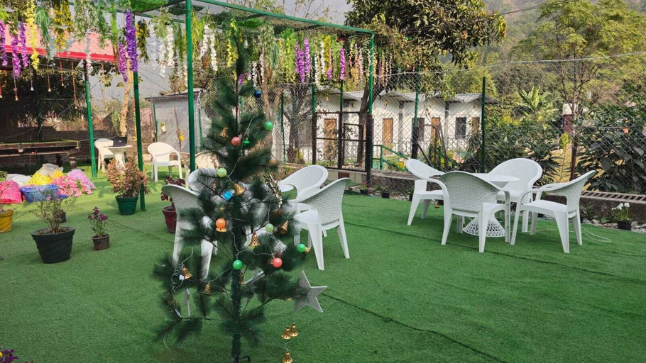 Outdoor dining 2, Velvet Valley Resort, Garhwal