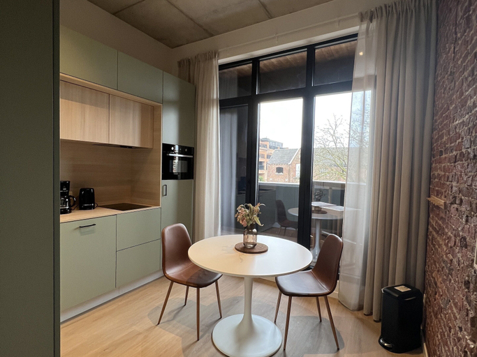 Private kitchen 2, Bright Apartment in Bree With Terrace, Limburg