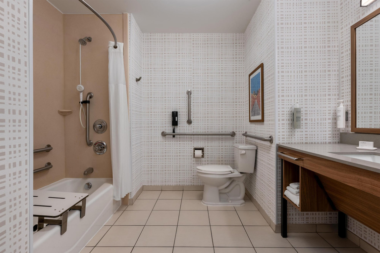 Bathroom 5, Hampton Inn Detroit/Southgate, Wayne