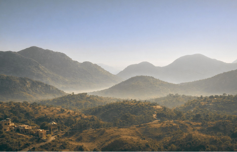 Aerial view, Raht Manmatha, Udaipur