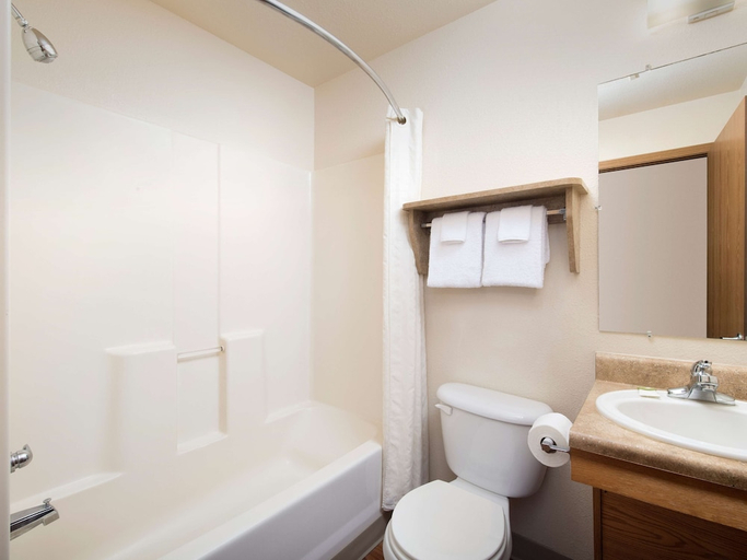 Bathroom 4, Studio 6 Extended Stay Little Rock Southwest AR, Pulaski