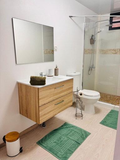 Bathroom, Airport Pamatai Studio