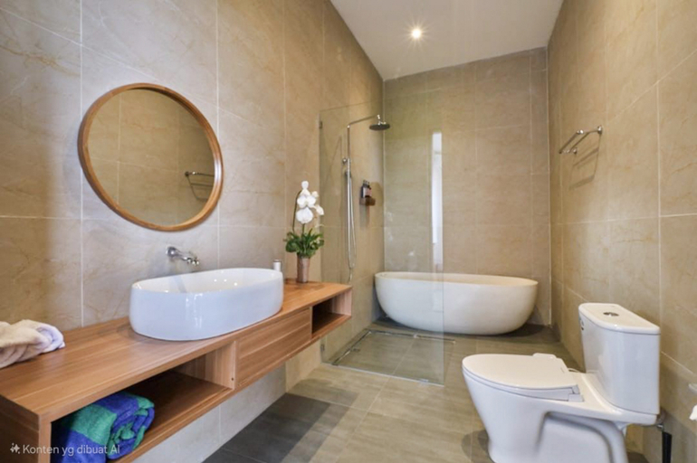 Bathroom 4, The Lavana Villa Kamane Ubud, Gianyar