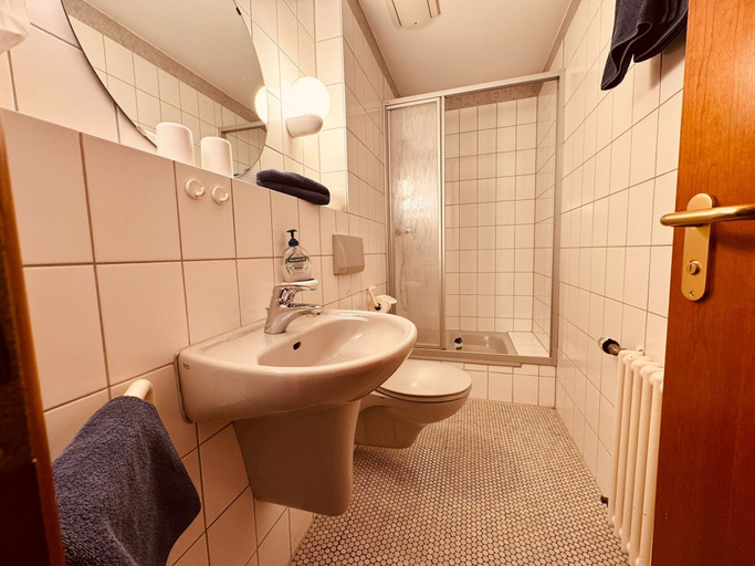 Bathroom 5, Hotel Restaurant Kaiserstuehler Hof, Breisgau-Hochschwarzwald